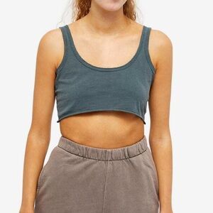 Joah Brown Sporty Crop in Evergreen